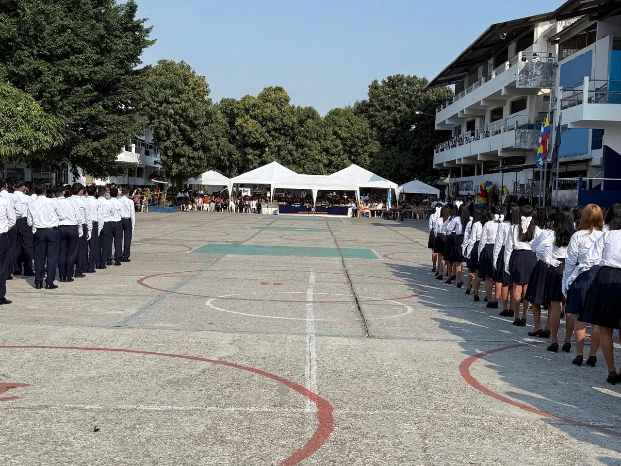 Juramento de bandera jornada vespertina